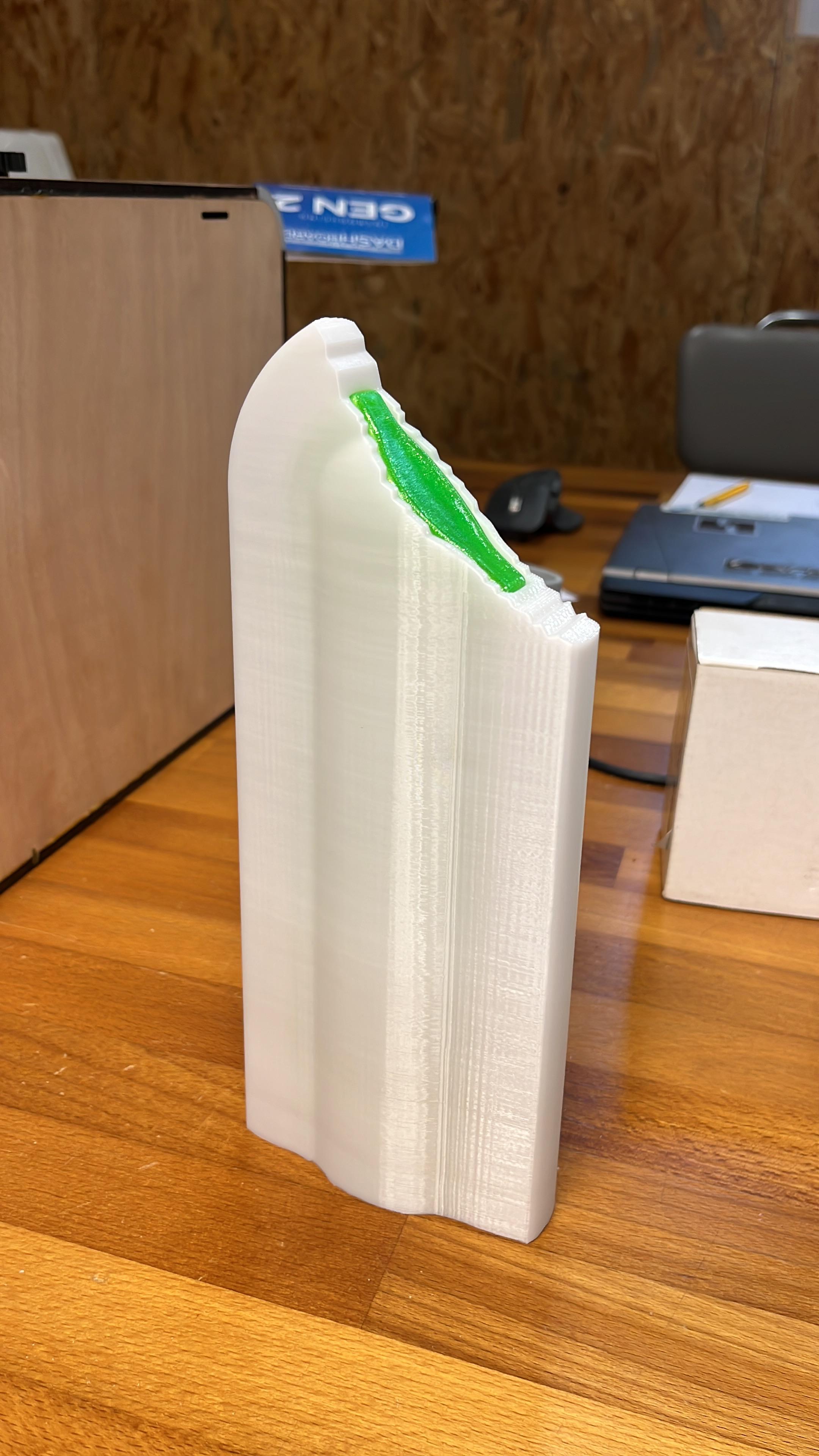 First complete popsicle prototype printed in two materials
